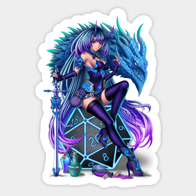 Dungeons and Dragons Anime Girl Sticker by bomazu